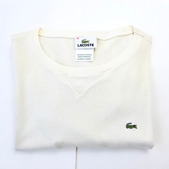 Lacoste Other - LACOSTE Men's White Thermal Long Sleeve Shirt S
